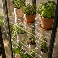 Charger l'image dans la galerie, Tablette en acrylique transparente avec étagères inclinées pour plantes en pots