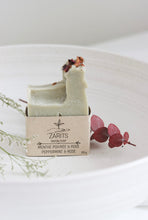 Load image into Gallery viewer, Peppermint, green clay and rose soap