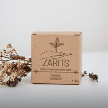 Load image into Gallery viewer, Boîte ZARITS Lavande pour boules de bain effervescentes, avec fleurs séchées