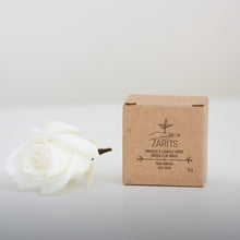 Charger l'image dans la galerie, Masque solide en pain gris, boîte kraft avec fleur blanche à côté