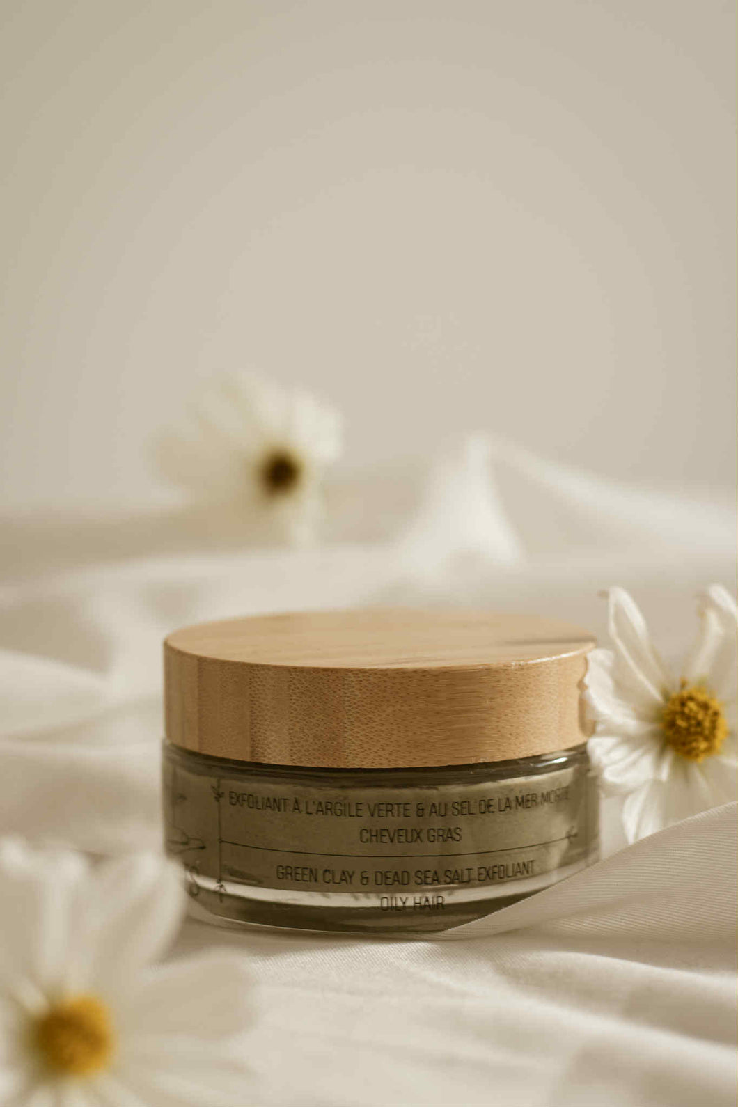 Exfoliant à l’argile verte & au sel de la mer morte - cheveux/visage gras