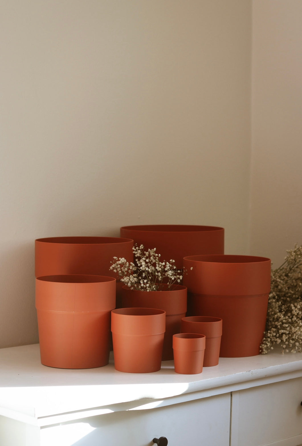 Cache pot 3D / Pot semi-hydro Terra cotta
