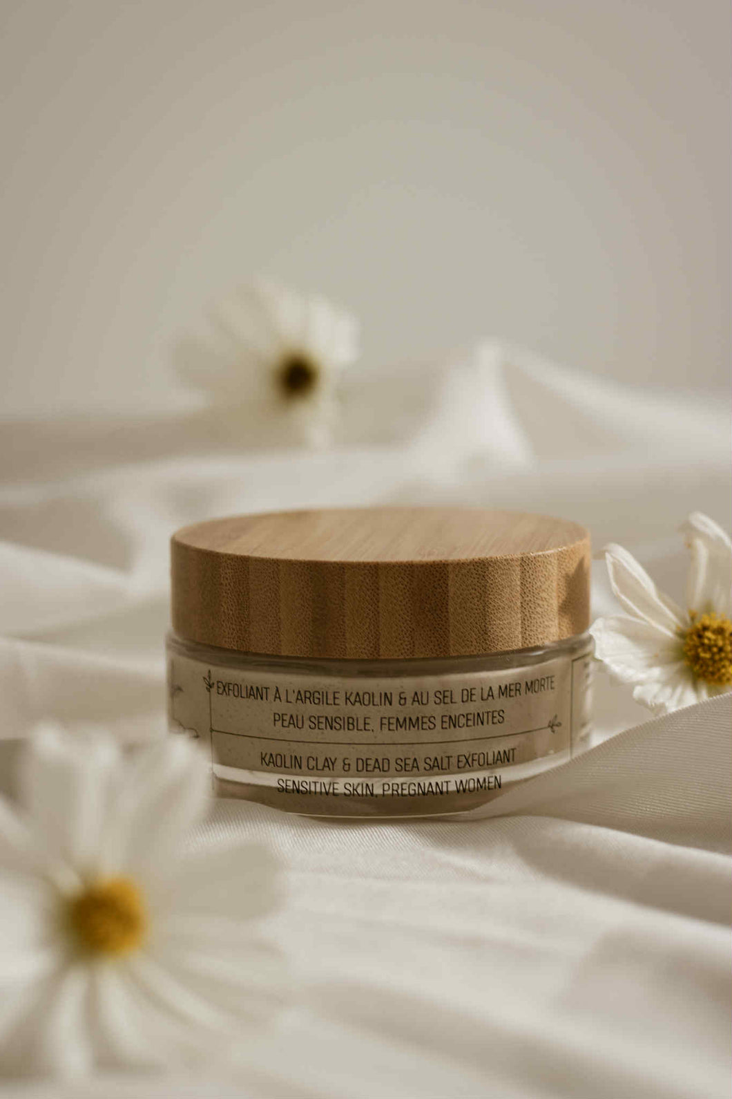 Exfoliant à l’argile blanche & au sel de la mer morte - Femme enceinte/ peau sensible