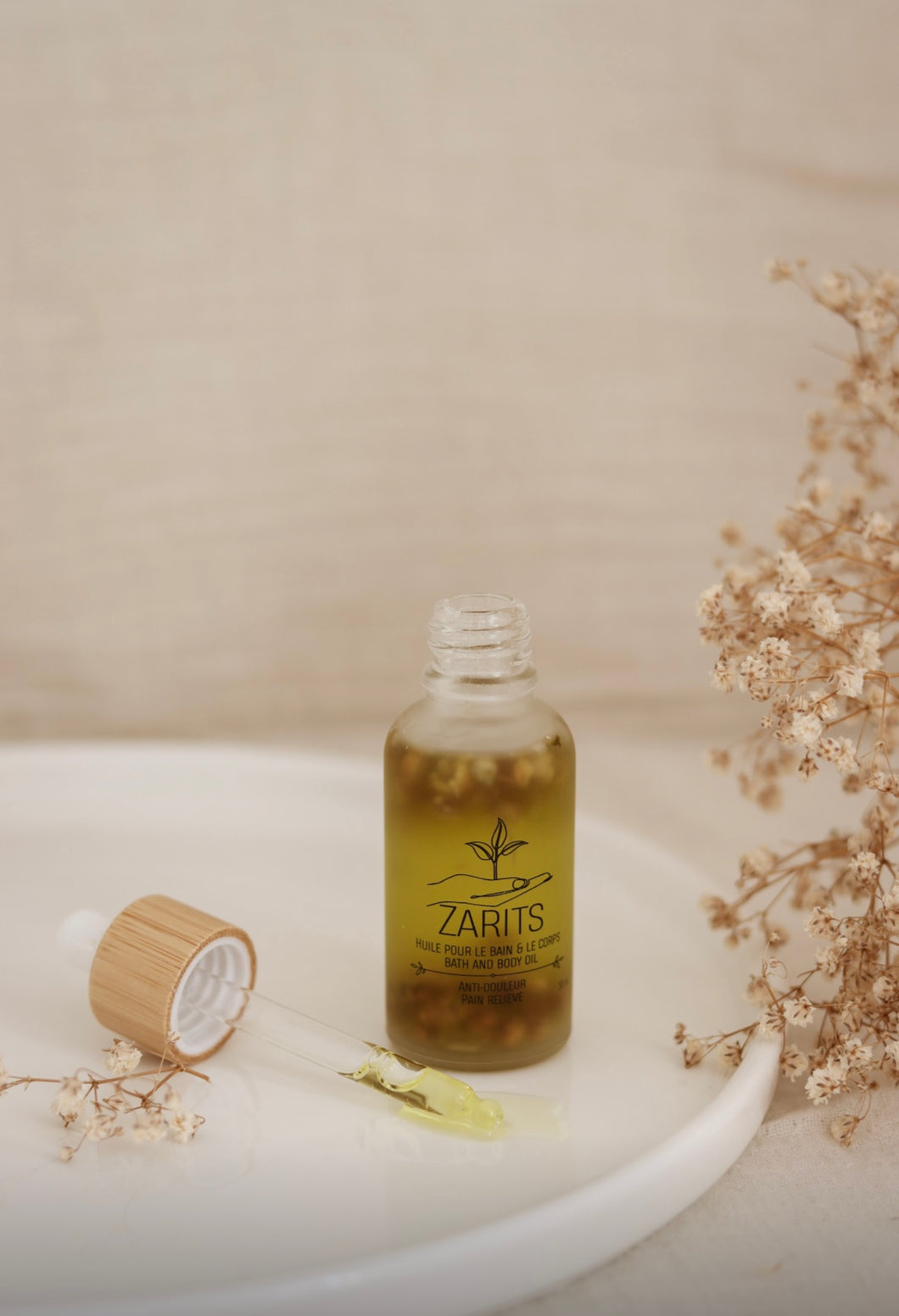 Pain relieving bath/body oil